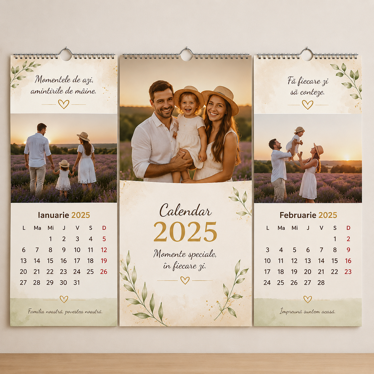 Calendar de perete personalizat